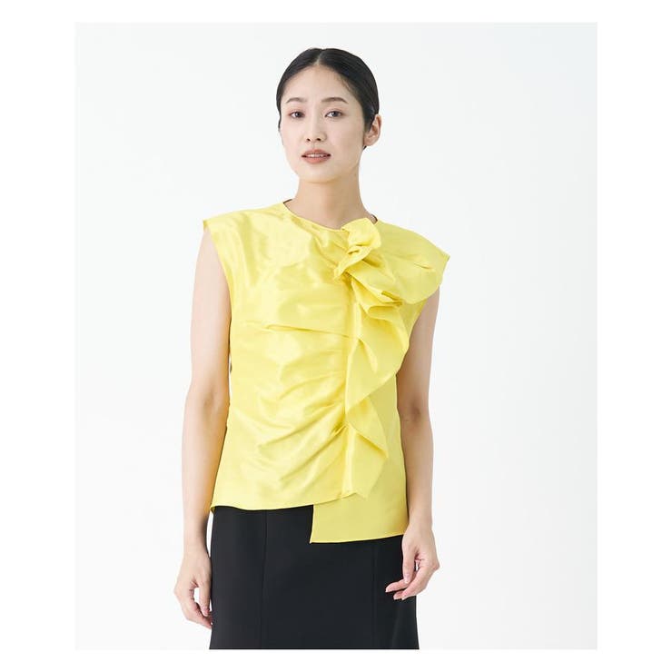LANVINCOLLECTION（ランバンコレクション） シルクフリルブラウス