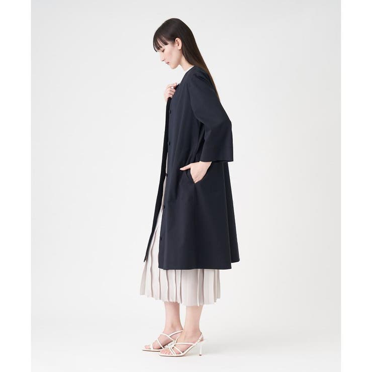 Vネックノーカラーコート | LANVIN COLLECTION | 詳細画像2 