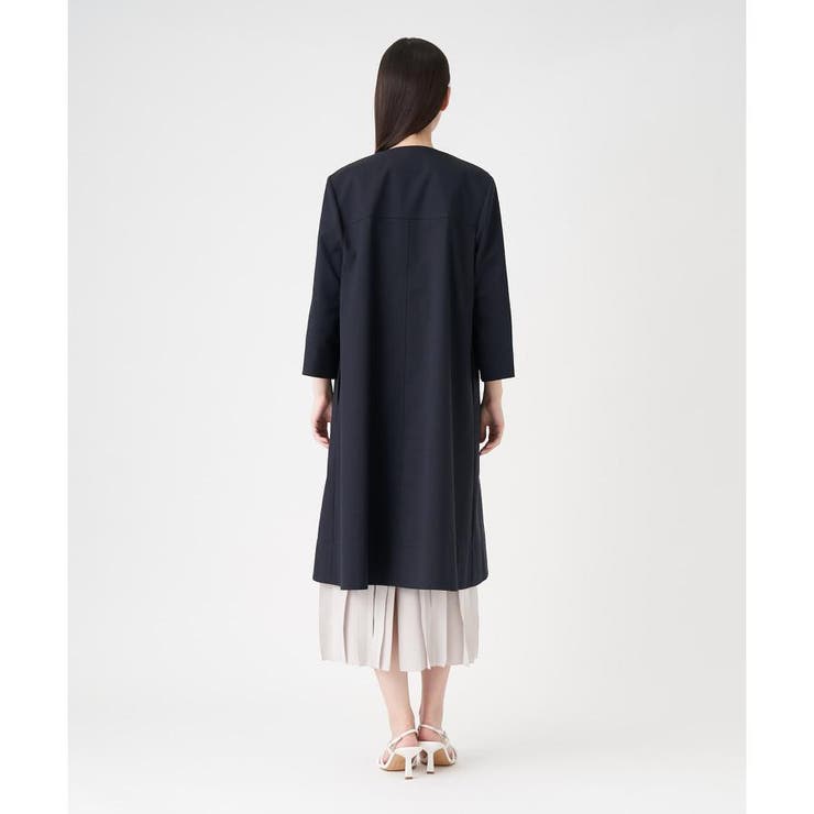 Vネックノーカラーコート | LANVIN COLLECTION | 詳細画像3 