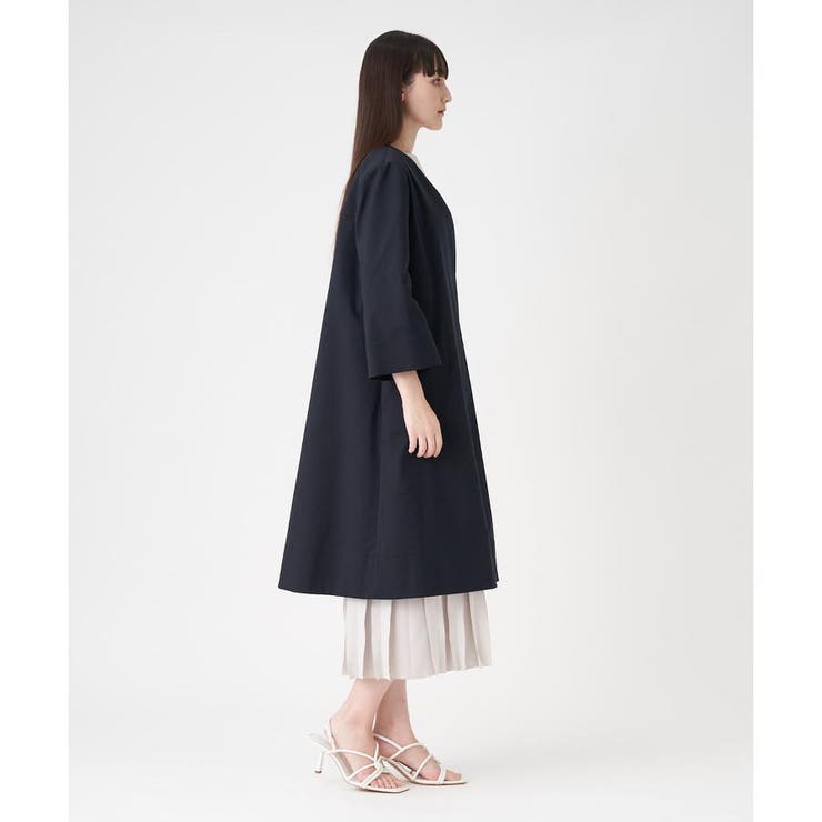 Vネックノーカラーコート | LANVIN COLLECTION | 詳細画像4 