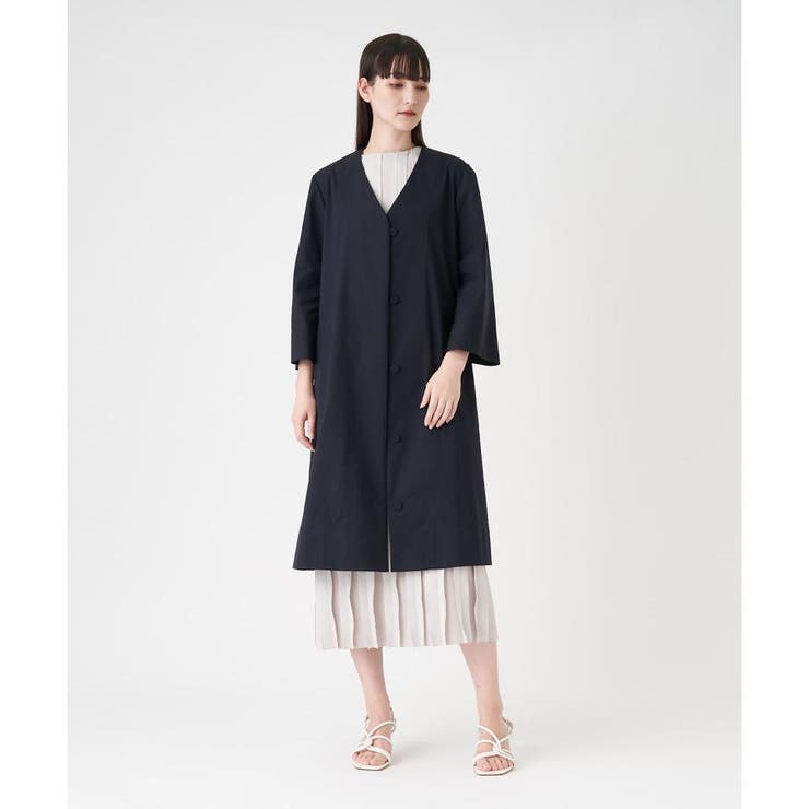 Vネックノーカラーコート | LANVIN COLLECTION | 詳細画像5 