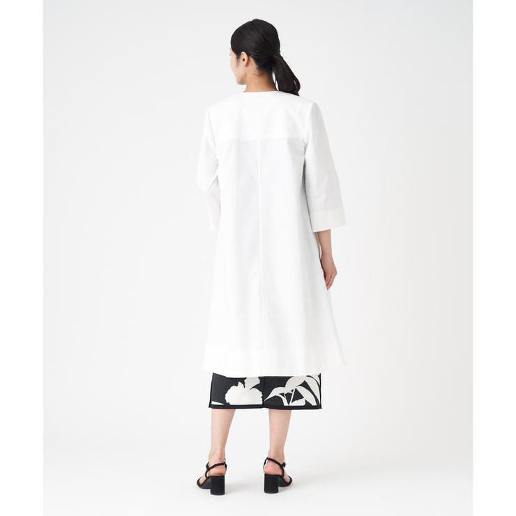 Vネックノーカラーコート | LANVIN COLLECTION | 詳細画像8 