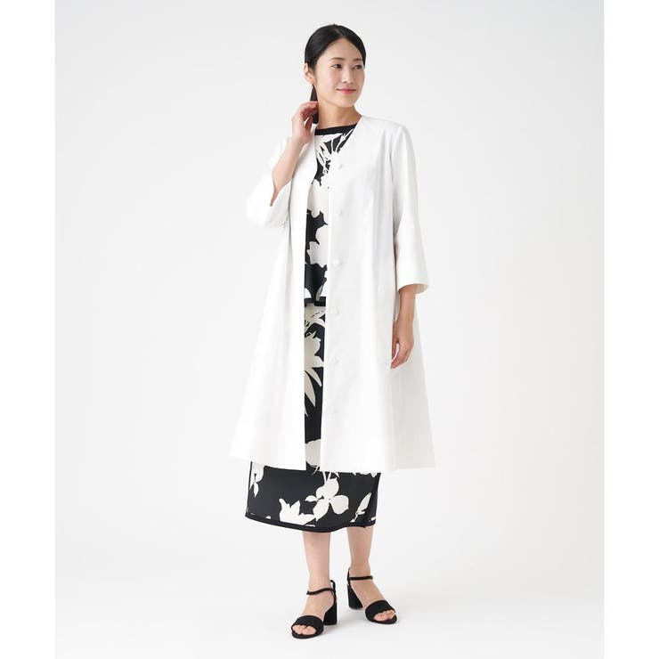 Vネックノーカラーコート | LANVIN COLLECTION | 詳細画像10 