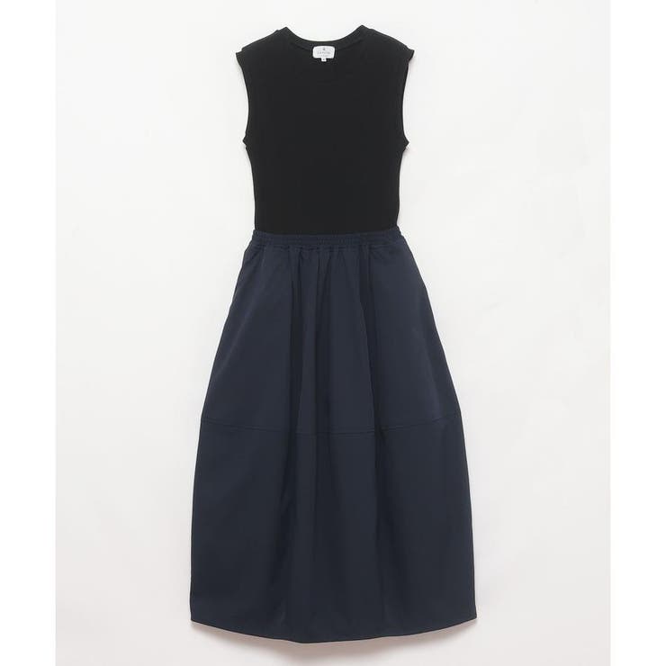 コクーンスカートドッキングワンピース[品番：LAVW0016960]｜LANVIN en 