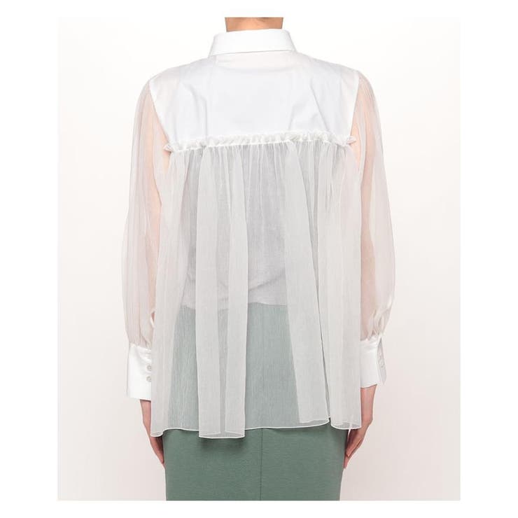 異素材コンビシャツ[品番：LAVW0007853]｜LANVIN COLLECTION（ランバン 
