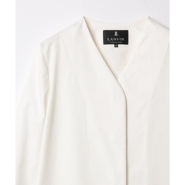 Vネックノーカラーコート | LANVIN COLLECTION | 詳細画像12 