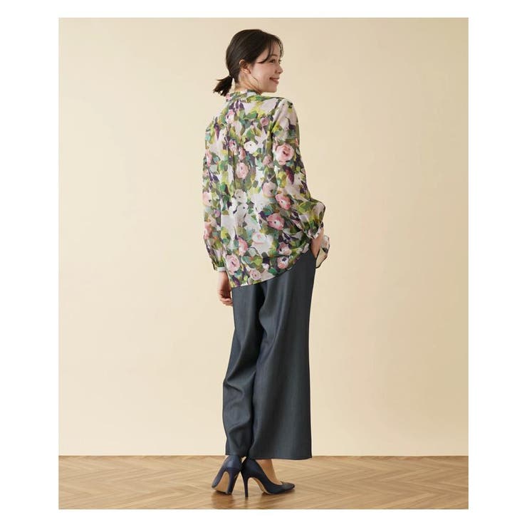 フラワープリントブラウス | Leilian PLUS HOUSE | 詳細画像4