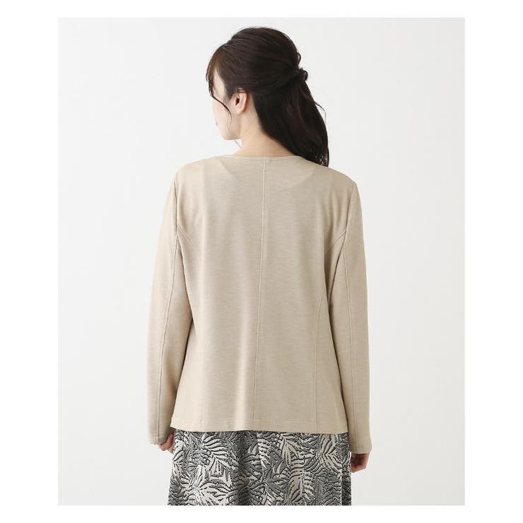 ノーカラーVネックジャケット | Leilian PLUS HOUSE | 詳細画像10