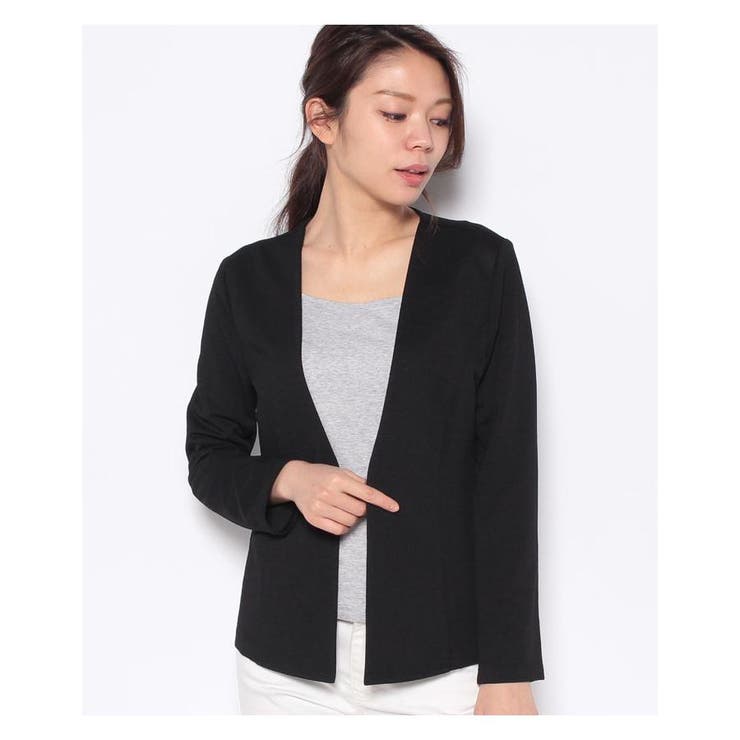 ノーカラーVネックジャケット | Leilian PLUS HOUSE | 詳細画像22