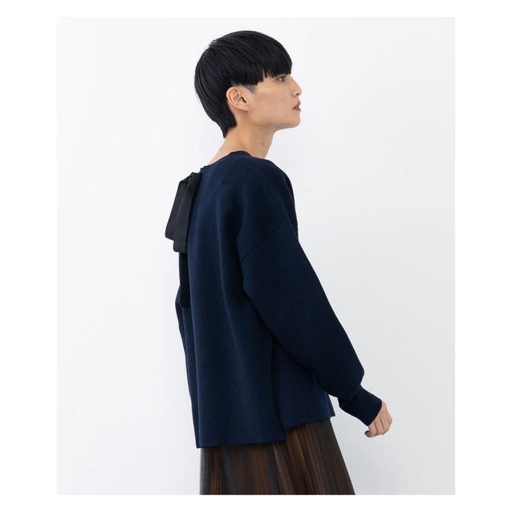 バックリボンニットトップス[品番：LAVW0006117]｜LANVIN en Bleu