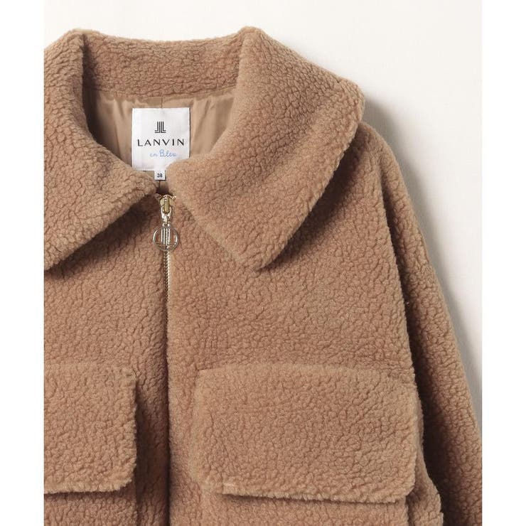 ボアショートブルゾン[品番：LAVW0011956]｜LANVIN en Bleu（ランバン