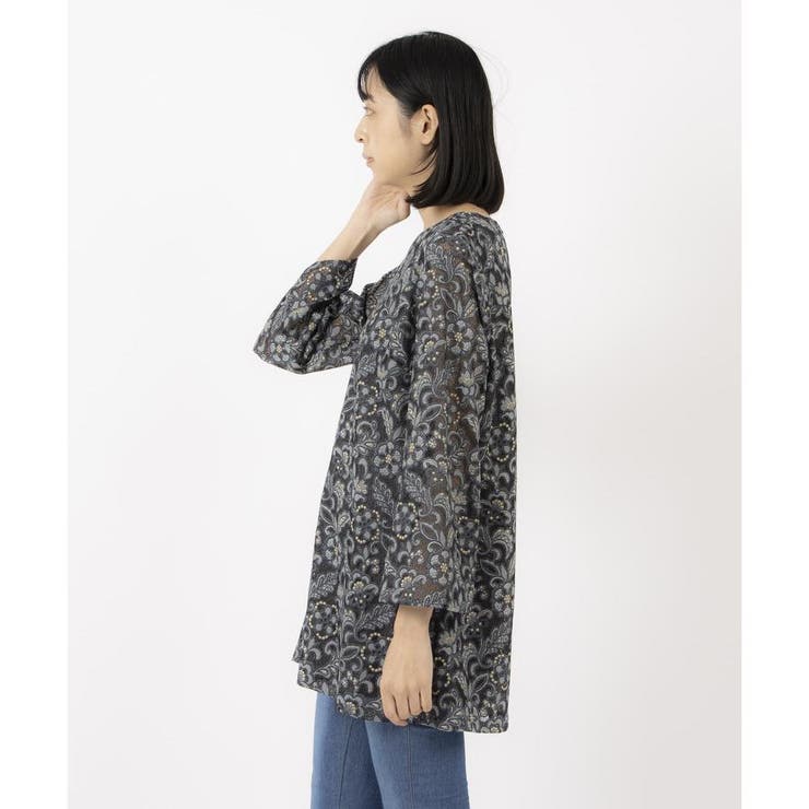 レースチュニックブラウス[品番：LAVW0018811]｜Leilian