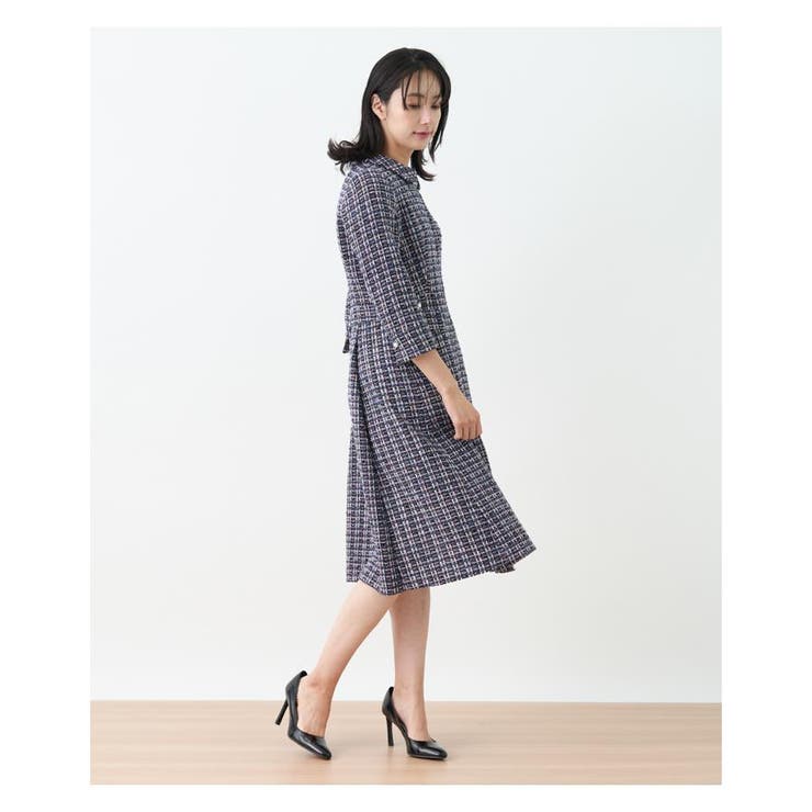 フロントジップツイードワンピース[品番：LAVW0005876]｜Leilian