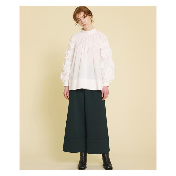 ボリュームスリーブプルオーバーブラウス[品番：LAVW0004315]｜LANVIN 