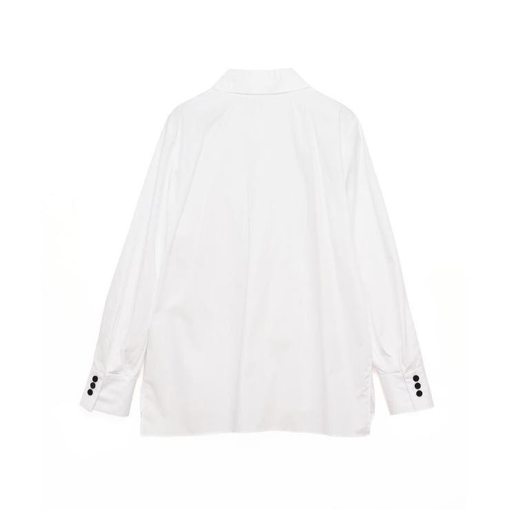 ボウタイ付きシャツブラウス[品番：LAVW0017429]｜LANVIN
