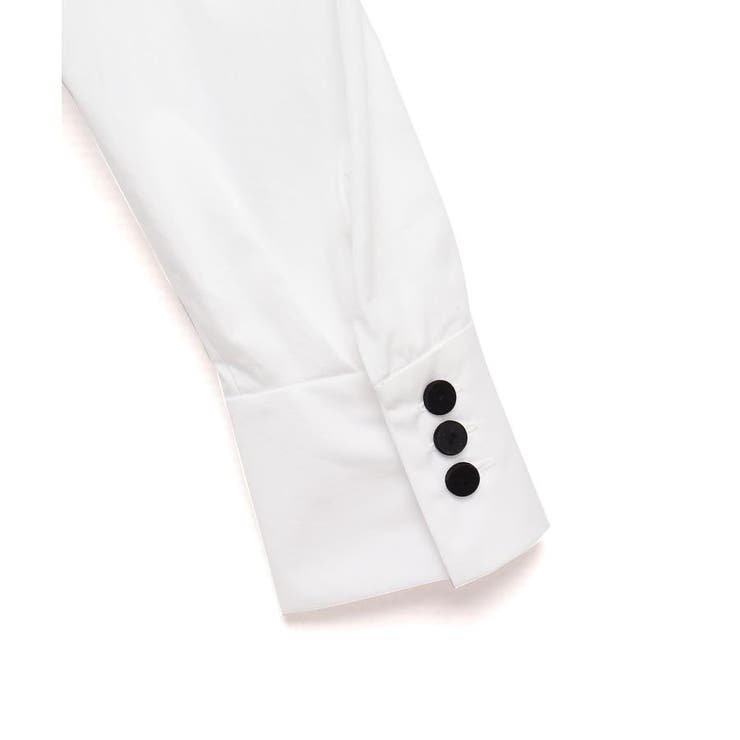 【美品】LANVIN PARIS　ボウタイ半袖ブラウス　グリーン　とろみ とろみスキッパー装飾ボタンブラウス