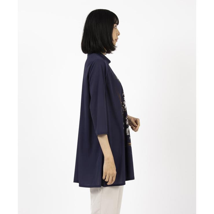 Leilian / レリアン プリントモックネックチュニック プリントモックネックチュニック | Leilian (Women)/レリアン
