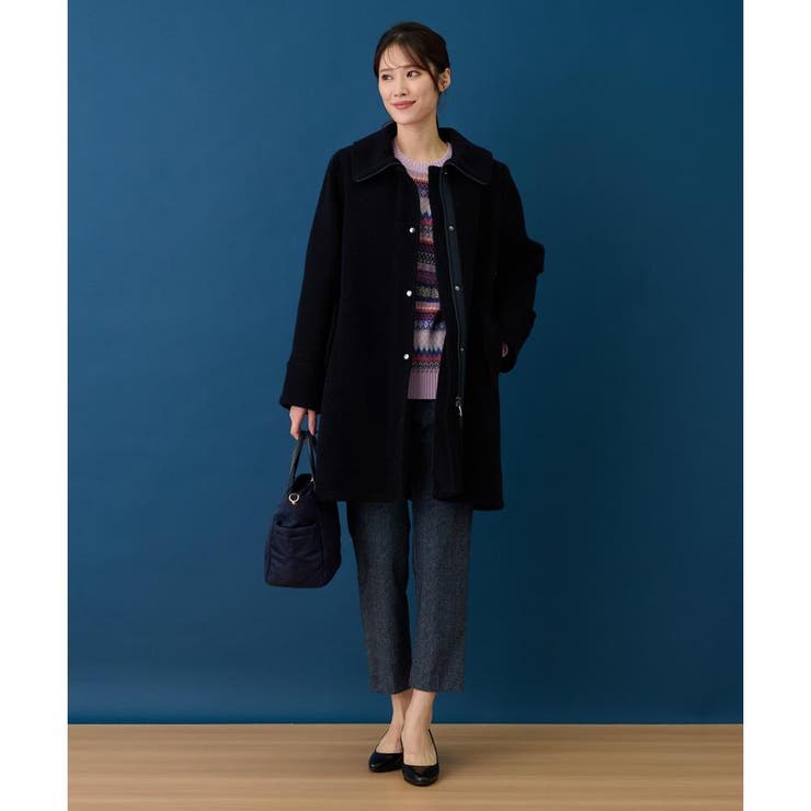 【Leilian】超美品！イタリア製生地使用 中綿入キルティングコート 9号 レリアン 中綿キルティングコート レディース SIZE 9 (M) Leilian 中古