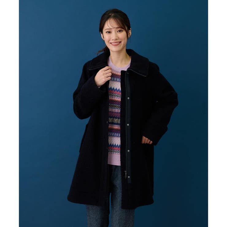 連休お値下げ! ! 美品⭐︎羊革フォックスレディース サイズL コート コート[品番：LAVW0018548]｜Leilian（レリアン）のレディース