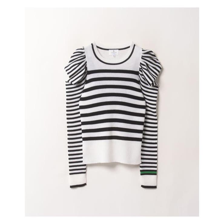 LANVIN ランバン トップス パフスリーブ パープル セーター 新品 未使用 セール】フォックスカシミヤパフスリーブニット（ニット/セーター