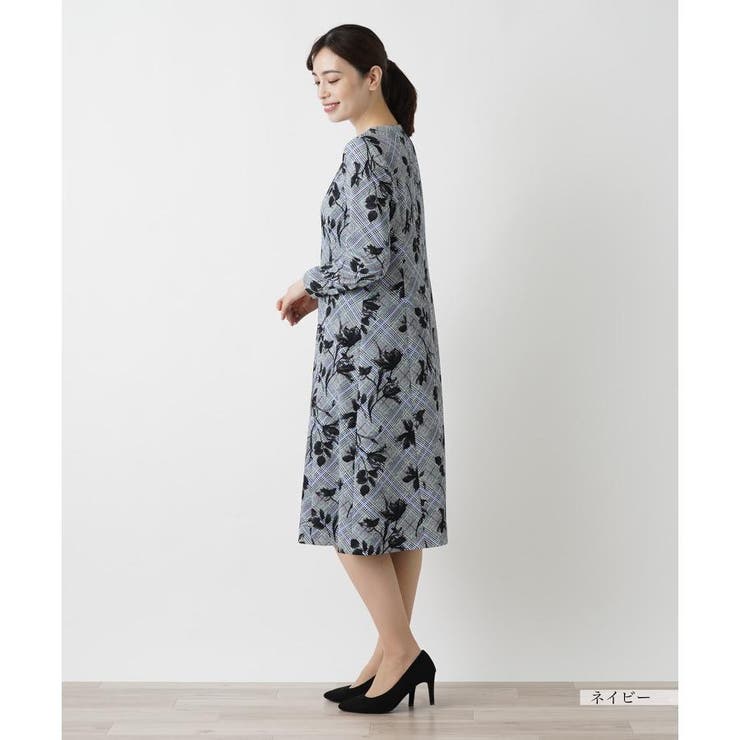 洗えるストレッチフレアワンピース[品番：LAVW0019085]｜Leilian
