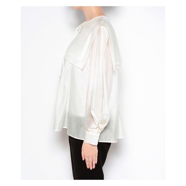 スクエアビッグカラーブラウス[品番：LAVW0004319]｜LANVIN en