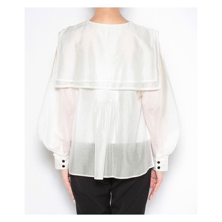 スクエアビッグカラーブラウス[品番：LAVW0004319]｜LANVIN en
