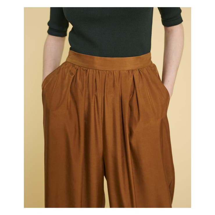 シャンブレーゴムワイドパンツ[品番：LAVW0004288]｜LANVIN en