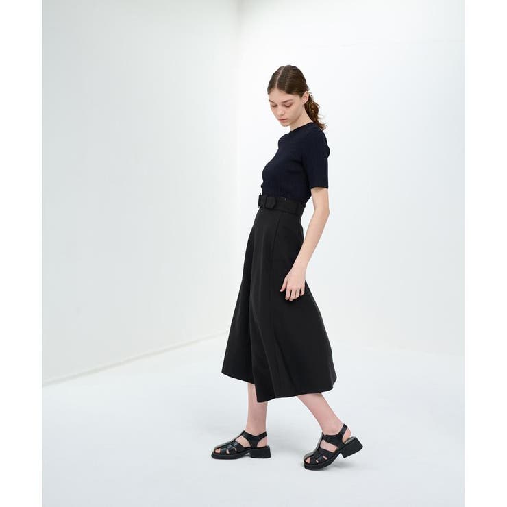 ドライダブルクロスベルトスカート | LANVIN en Bleu | 詳細画像10 