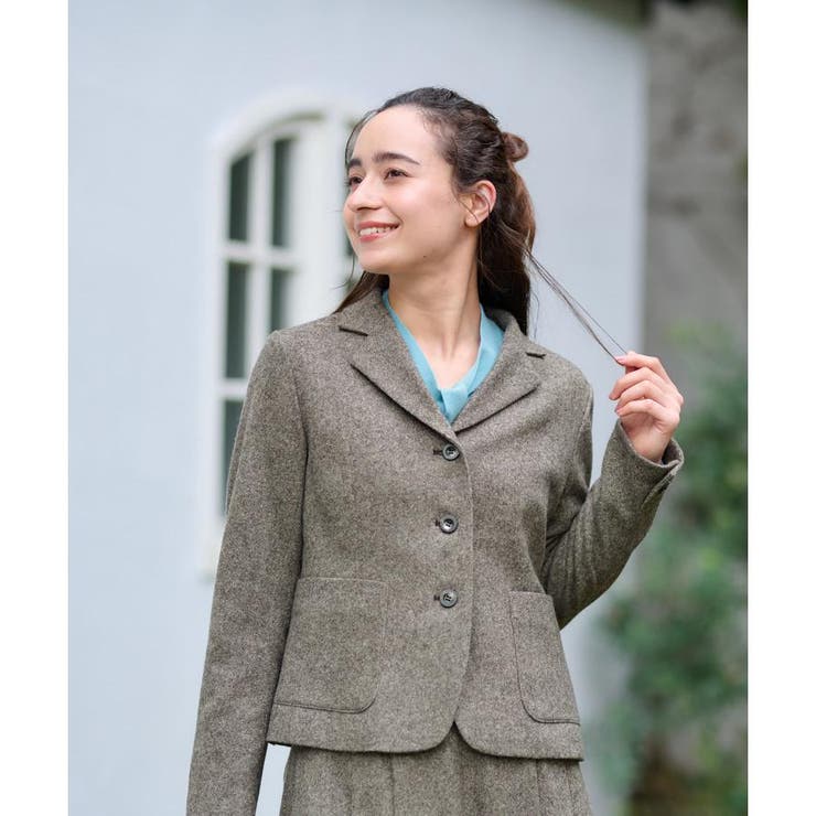 キャラオクルス CARA O CRUZ スーツ セットアップ 歩ける ジャケット 