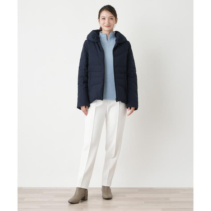 ショールカラーダウンコート[品番：LAVW0019226]｜Leilian（レリアン 