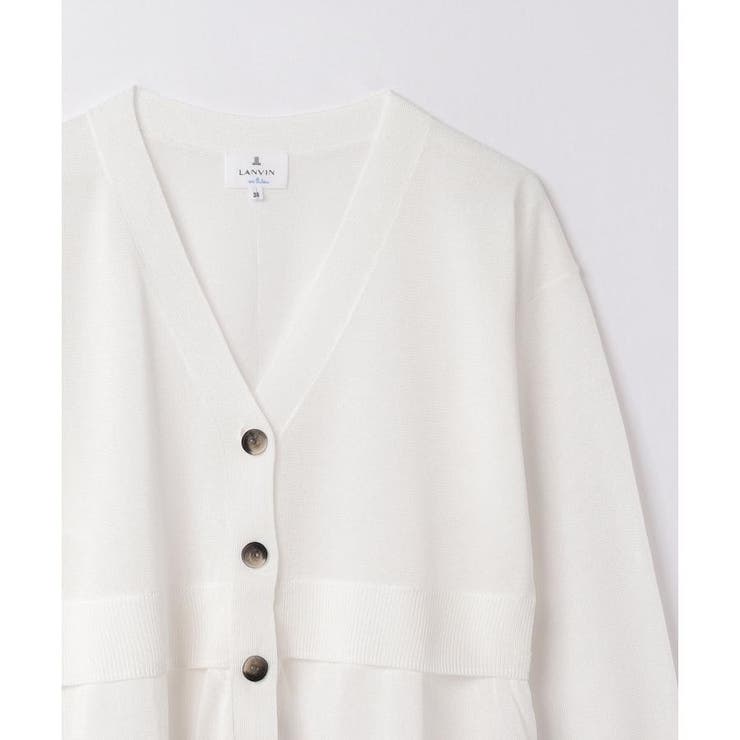 Vネックニットカーディガン[品番：LAVW0015011]｜LANVIN en Bleu