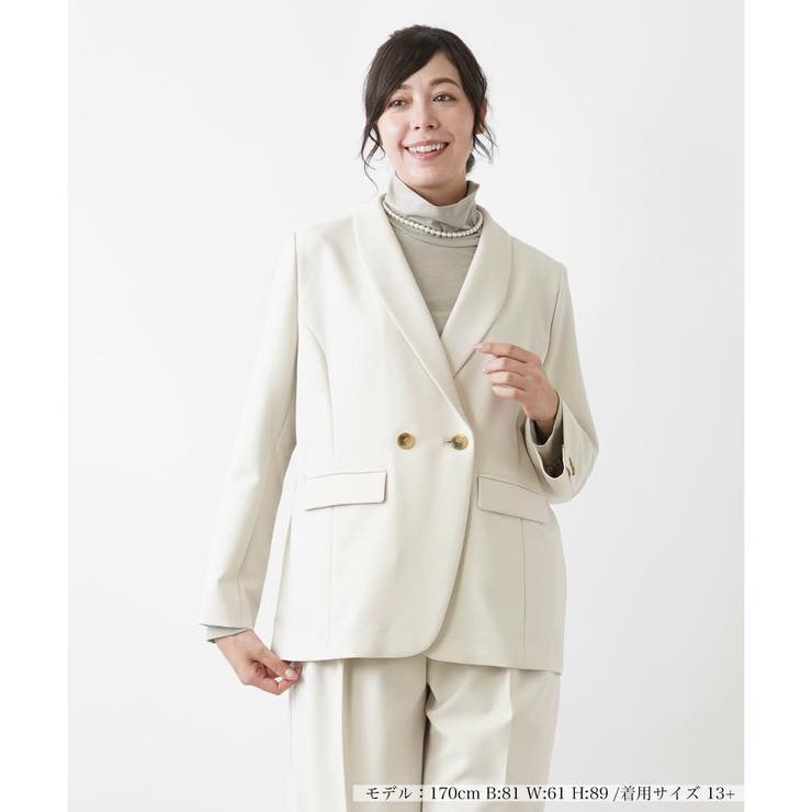 ショールカラージャケット[品番：LAVW0017782]｜Leilian PLUS HOUSE