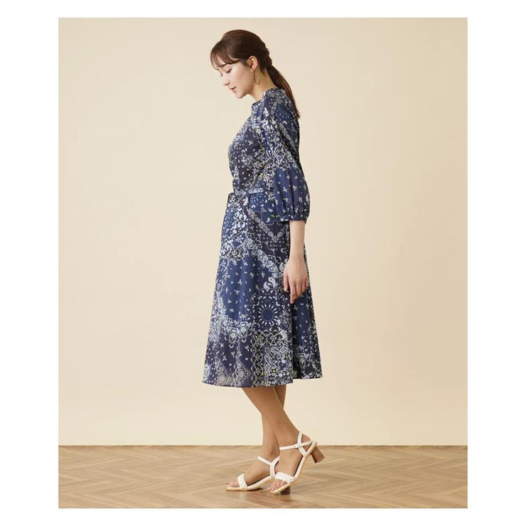 ペイズリー柄ワンピース | Leilian PLUS HOUSE | 詳細画像3