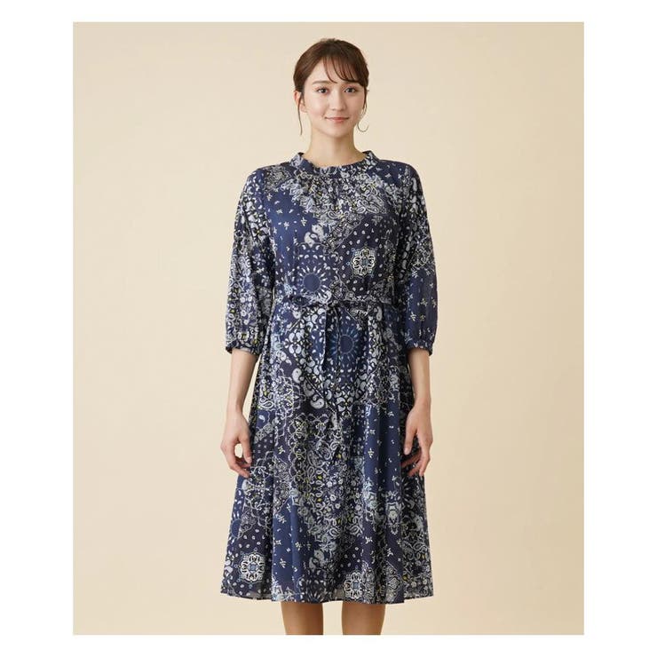 ペイズリー柄ワンピース | Leilian PLUS HOUSE | 詳細画像6