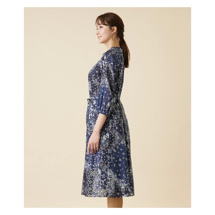 ペイズリー柄ワンピース | Leilian PLUS HOUSE | 詳細画像7