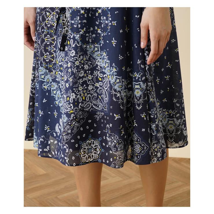 ペイズリー柄ワンピース | Leilian PLUS HOUSE | 詳細画像12