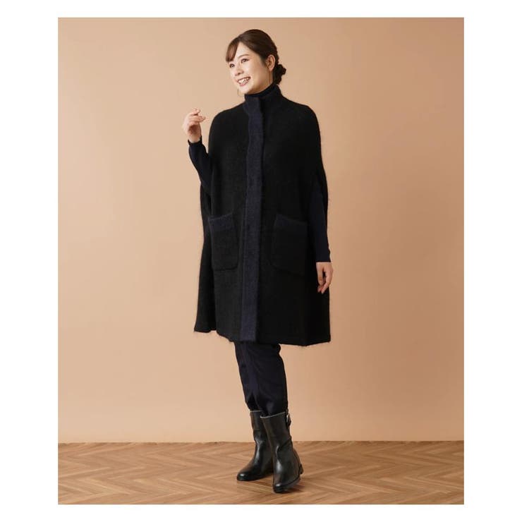 美品Leilian by Eriko Nakamura 中村江里子 ニットケープ 極美品