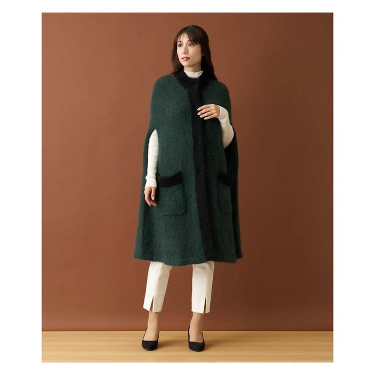 レリアン　ニットマントコート　ポンチョ レリアン ニットマントコート ポンチョ 楽天市場】レリアン ポンチョの通販