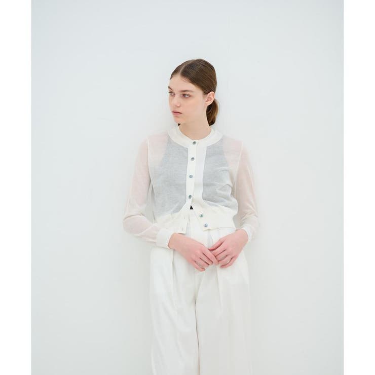 ショート丈ニットカーディガン[品番：LAVW0014886]｜LANVIN en