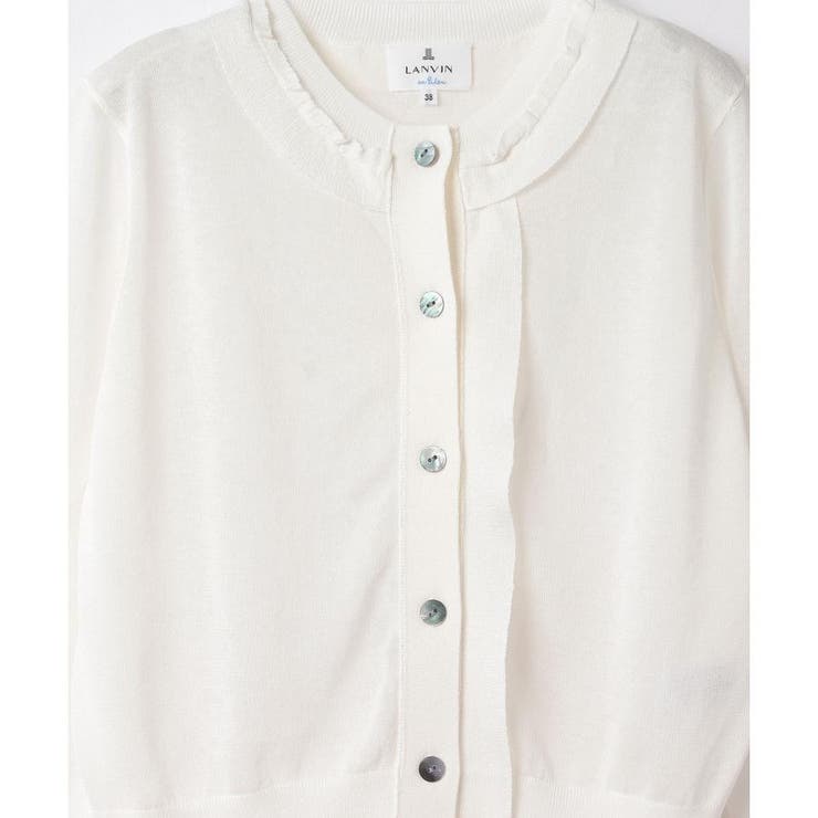 ショート丈ニットカーディガン[品番：LAVW0014886]｜LANVIN en