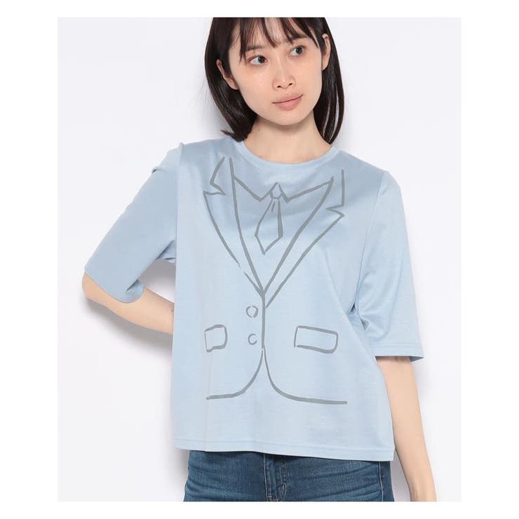 CARA O CRUZ / キャラ・オ・クルス ネクタイのトロンプルイユTシャツ ネクタイのトロンプルイユTシャツ|キャラ・オ・クルス