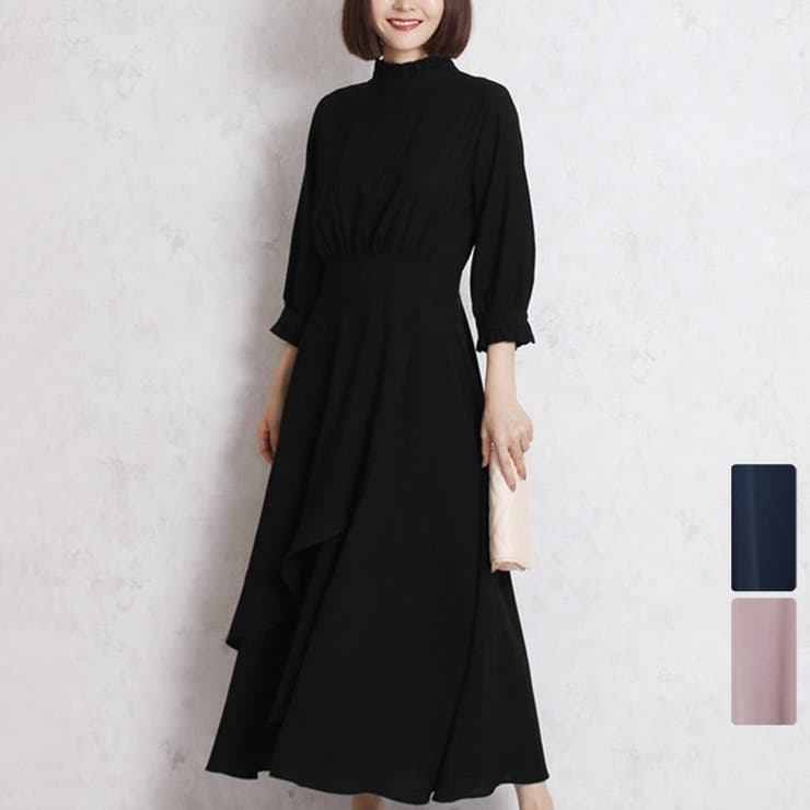 Martha マーサ フリルネックロングワンピース 品番 Lfow Lfo エルエフオー のレディースファッション通販 Shoplist ショップリスト
