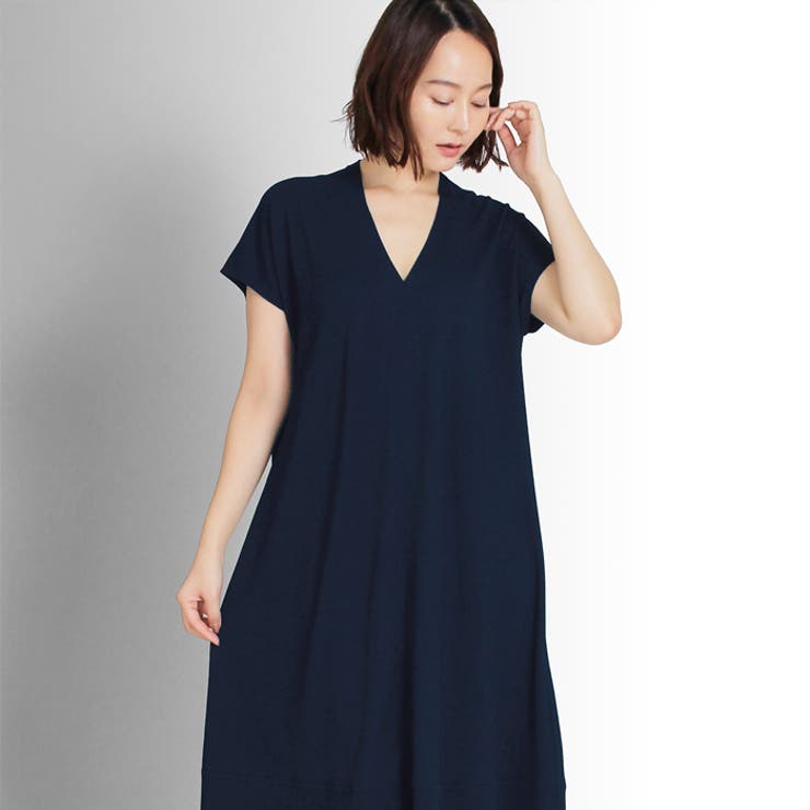 Martha マーサ ショートスリーブvネックフレアワンピース 品番 Lfow Lfo エルエフオー のレディースファッション通販 Shoplist ショップリスト