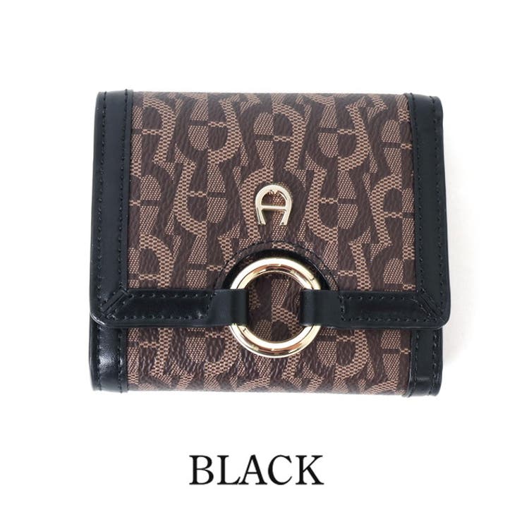 AIGNER - アイグナー 3つ折り財布 ピンク×レッドの通販 by