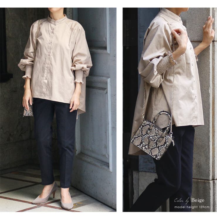 白シャツ レディース ロングシャツ | LFO | 詳細画像13 