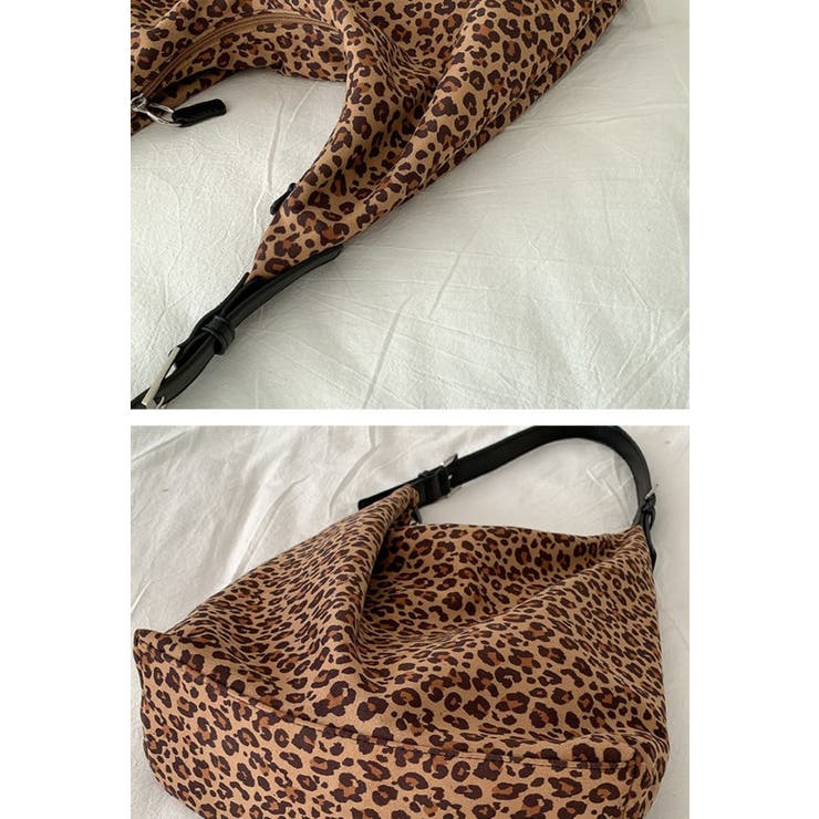 BROWN | レオパードショルダーバッグ | LETee
