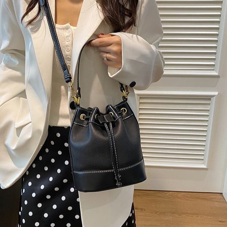 バイカラー巾着ショルダーBAG | LETee | 詳細画像10 