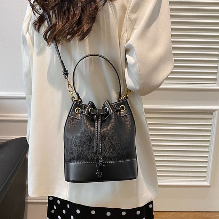 バイカラー巾着ショルダーBAG | LETee | 詳細画像12 