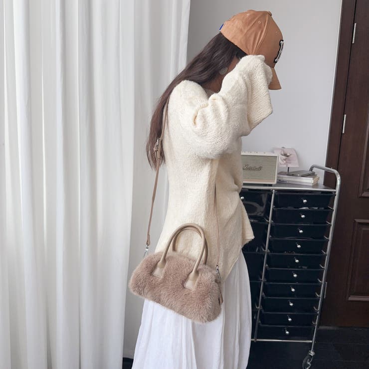 フェイクファーハンドバッグ | LETee | 詳細画像3 